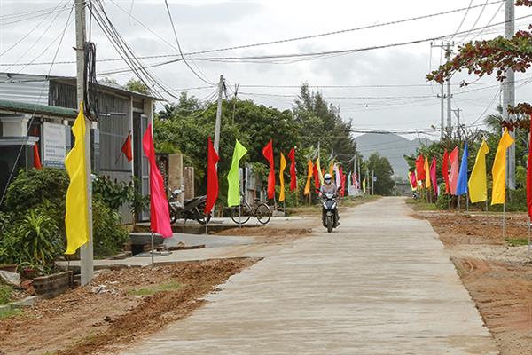 Một góc xã nông thôn mới Ninh Trung, thị xã Ninh Hòa. Ảnh: baokhanhoa.vn